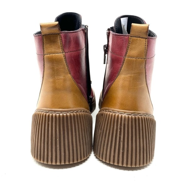 SPRING STEP YEBA Leather BOOTS Bordeaux Multi - Picture 4 of 7